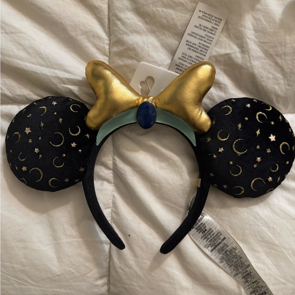 Black and Gold Starry Disney x Baublebar Mouse Ears Headband